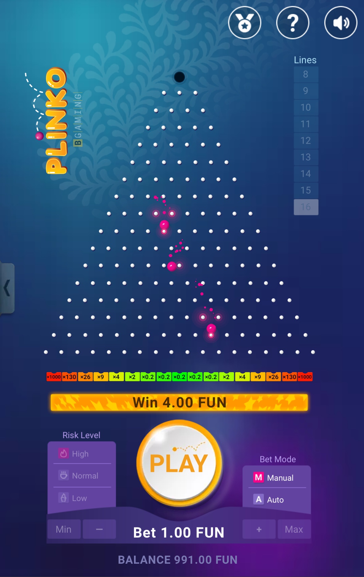 Plinko Spiel